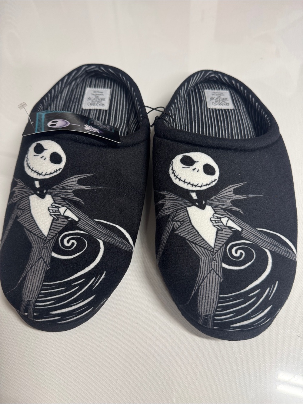 The Nightmare Before Christmas Slippers Mens 13 Black